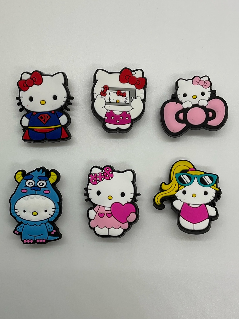HELLO KITTY SANRIO CROCS Rubber Shoe Charms- set of 6